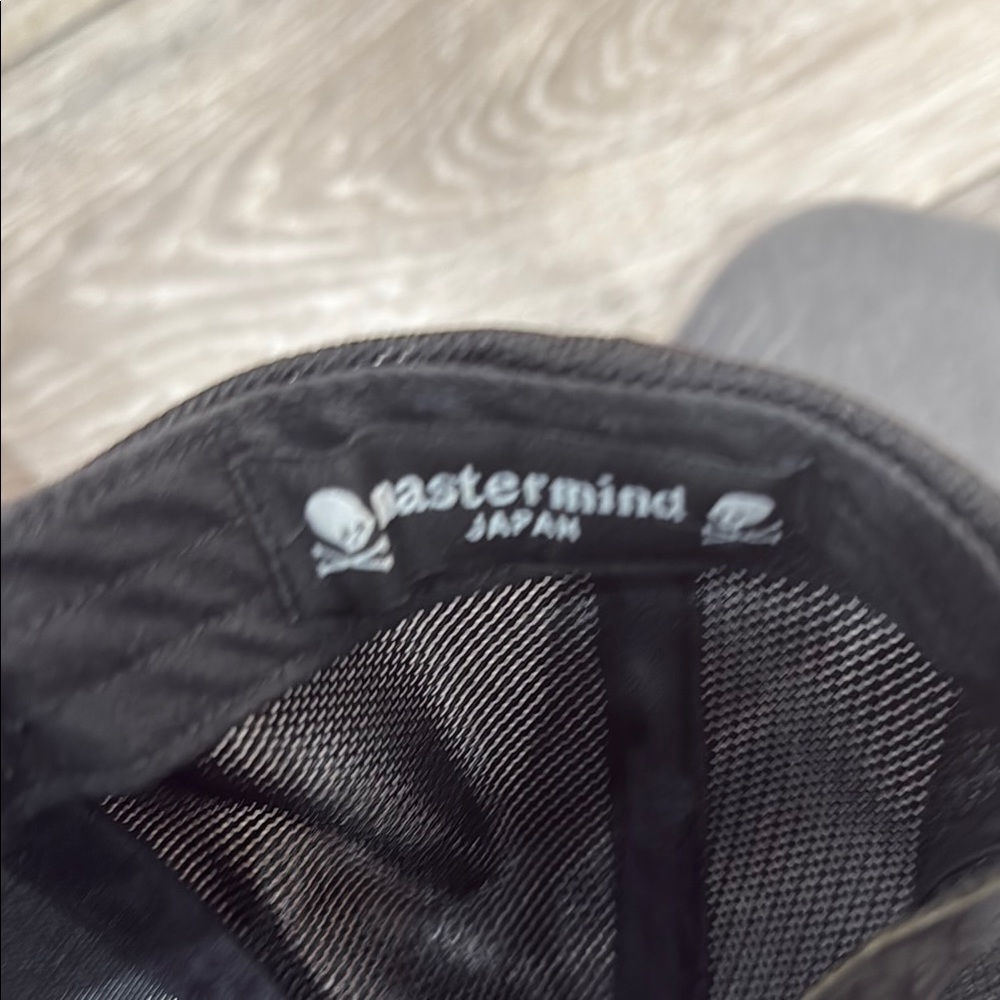 Black Rhinestone Mastermind Embellished Cap. - Picture 4 of 4